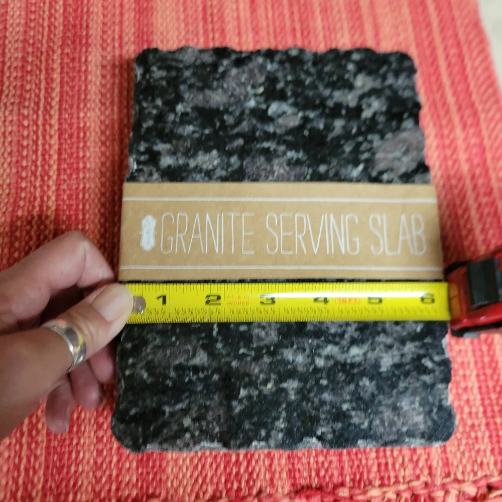Mud pie Granite serving slab black